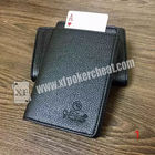 Обменник карты бумажника кожаного прибора плутовки покера электронный для волшебного фокуса