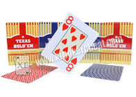 Карточка Техас Holdem играя при размер покера и индекс громоздк сделанные пластмассой